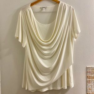 Dress Barn Tops - DressBarn Ivory Draped blouse Dress Barn Tops - DressBarn Ivory Draped blouse